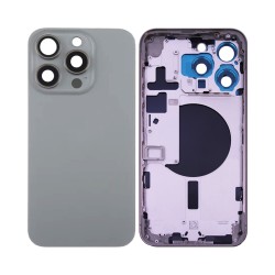 Tampa Traseira+Frame Apple iPhone 15 Pro  Max Titânio Natual 